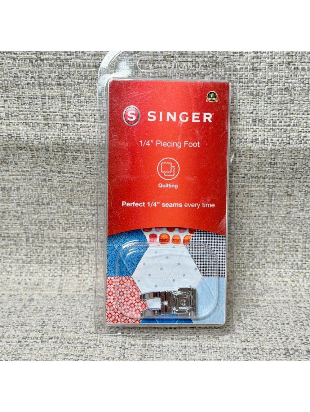 New Singer 1/4 Inch Piecing Foot Quilting Presser Foot Perfect Seam Sewing